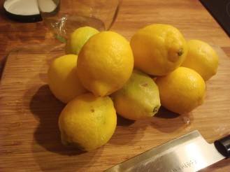 washed lemons