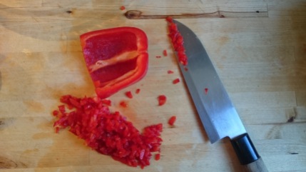 finely chopped red pepper